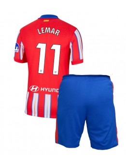 Atletico Madrid Thomas Lemar #11 Replika Hemmakläder Barn 2024-25 Kortärmad (+ byxor)